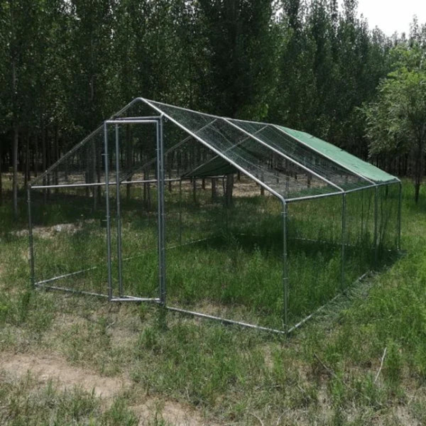 Hønsehus - 24 m² innhegning - galvanisert stål - Image 2