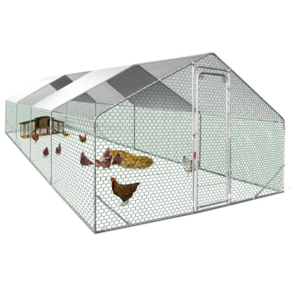 Hønsehus - 24 m² innhegning - galvanisert stål - Image 3